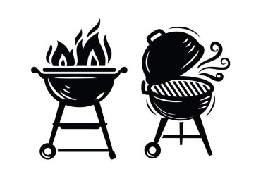 Barbekü Izgara simgeler