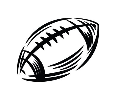 black Football icon clipart