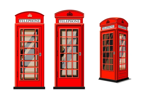 Telefon kulübesi Londra — Stok Vektör