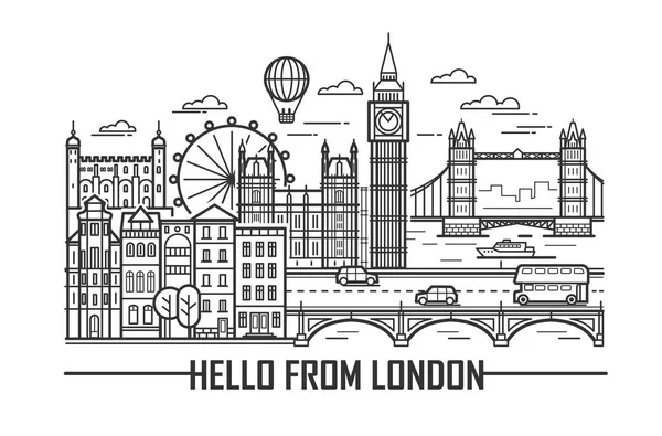Repères de Londres — Image vectorielle
