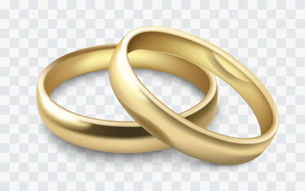 Anéis de casamento vetoriais —  Vetores de Stock
