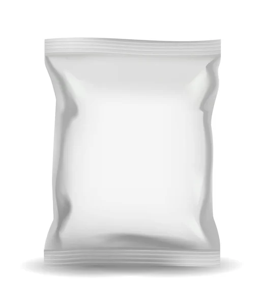Zak verpakking snack — Stockvector