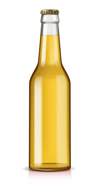 Glass beer bottle — Stock Vector