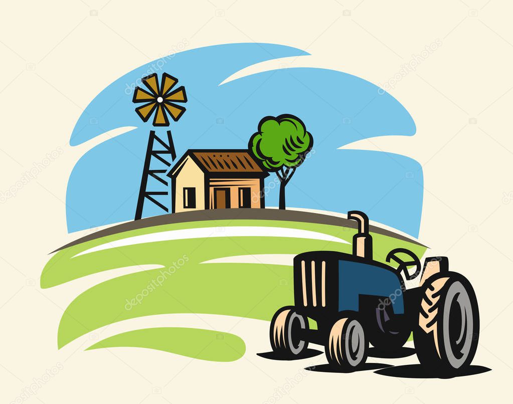 country with tractor