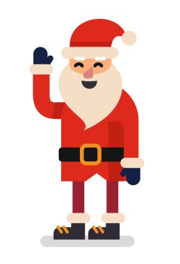 Noel Baba beyaz zemin üzerine.