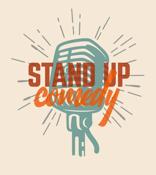 Letters tekst stand-up-comedy. — Stockvector