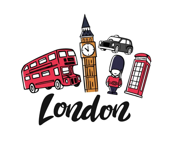 Londen Engeland toruism reizen — Stockvector