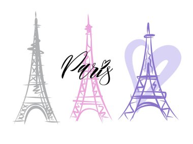 Vektör Paris Eiffel Kulesi