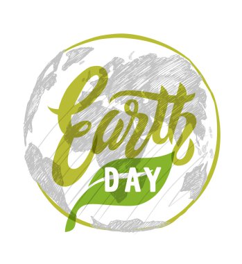 Dünya günü poster şablonu