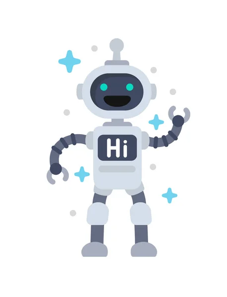 Funny vector robot — Stock Vector