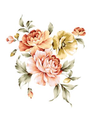  basit beyaz arka plan illüstrasyon çiçek