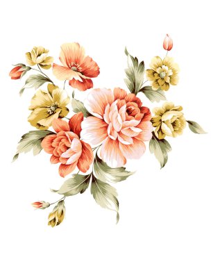  basit beyaz arka plan illüstrasyon çiçek