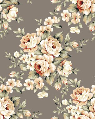 Çiçekler pürüzsüz desen