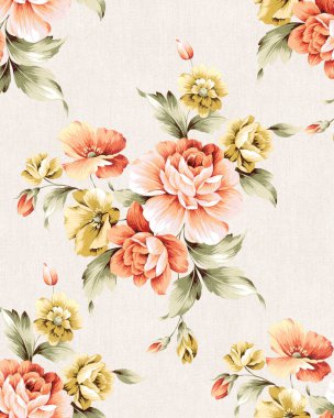 Çiçekler pürüzsüz desen