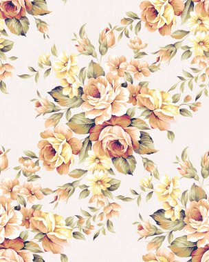 Çiçekler pürüzsüz desen