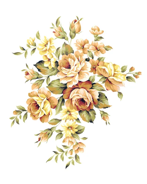 Basit beyaz arka plan illüstrasyon çiçek — Stok fotoğraf
