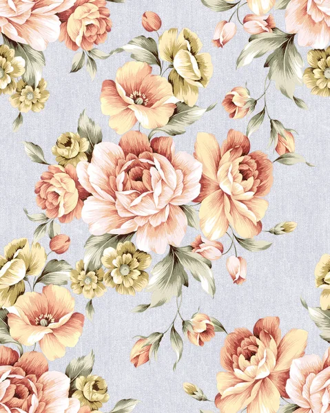 Çiçekler pürüzsüz desen