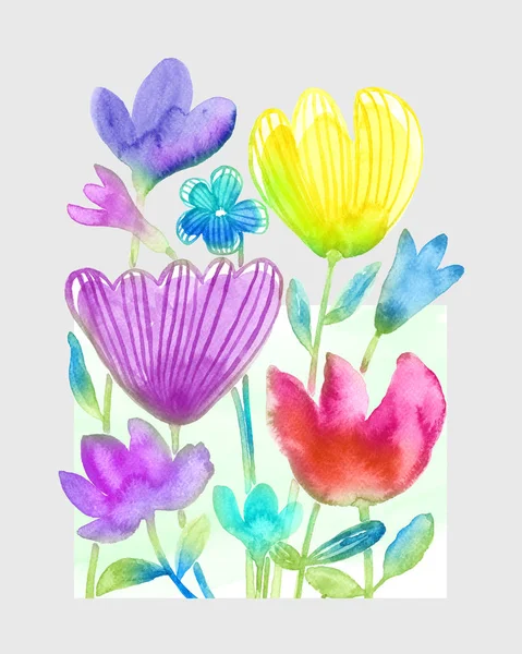 Acuarela flor ilustración — Foto de Stock