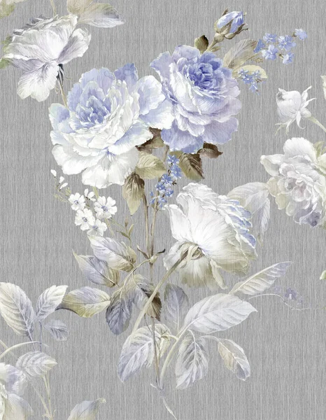 经典的流行花卉无缝线图案背景 为了使无缝图案易于使用它来填充任何轮廓 — 图库照片