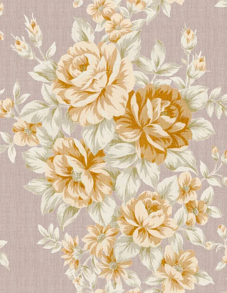 Classic Popular Flower Seamless Pattern Background Easy Making Seamless Pattern — Stock Photo, Image