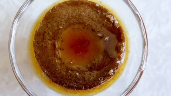 Real food in Cuban restaurants: flan or creme caramel