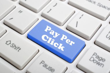 Tıklayın anahtar üstünde klavye başına ödeme