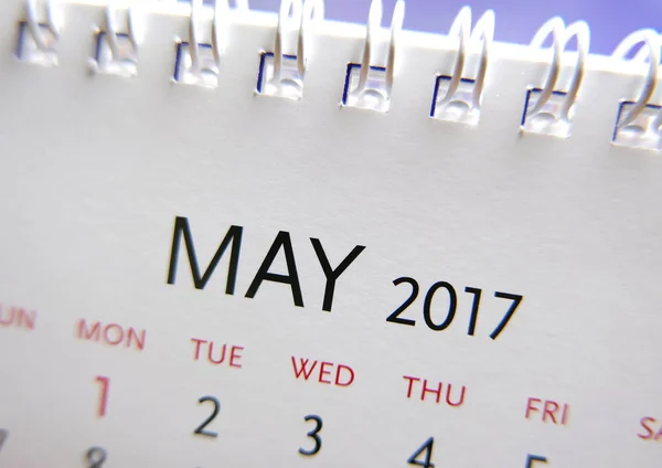 Calendario di chiusura maggio 2017 — Foto Stock