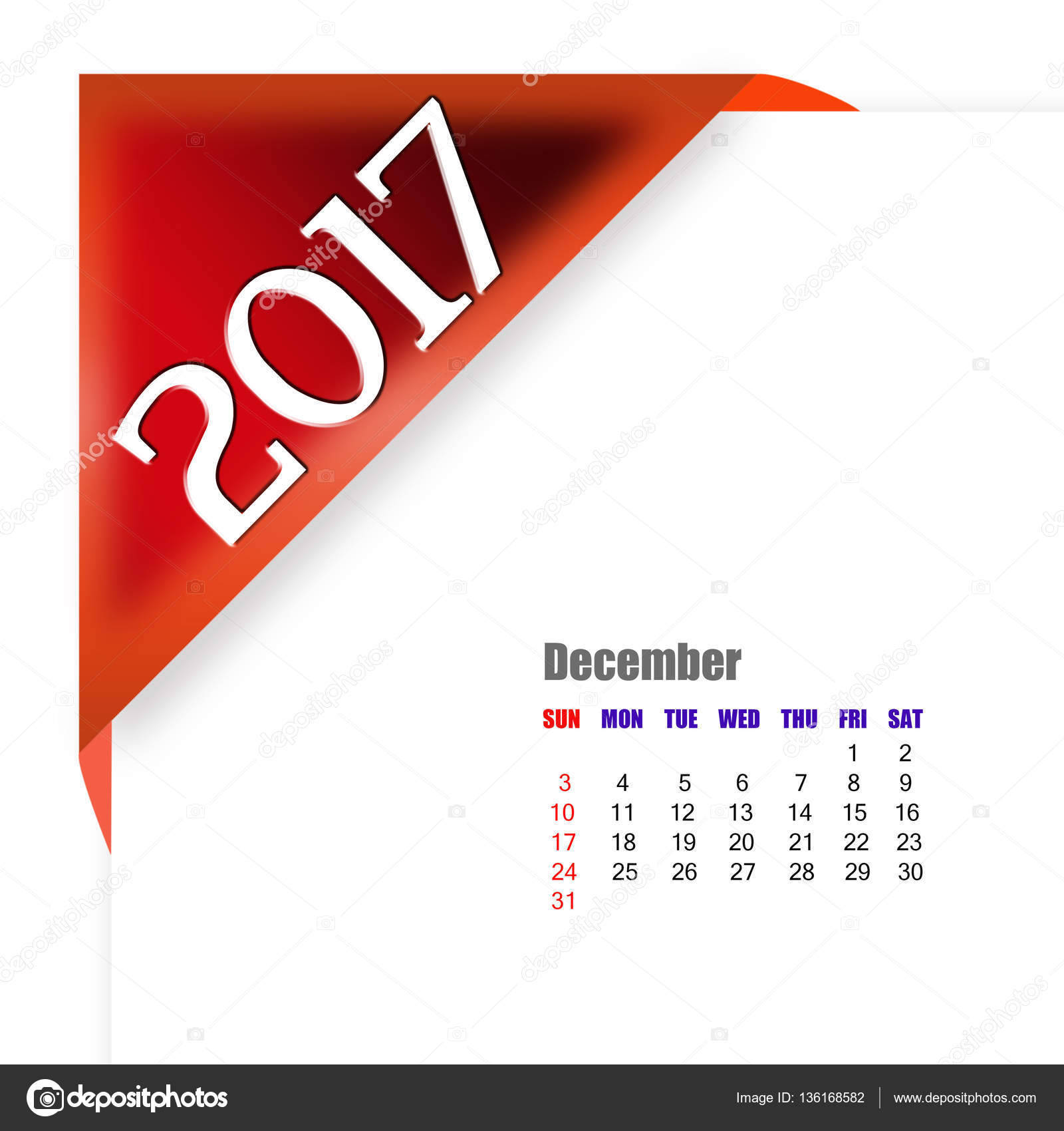 2017 December calendar Stock Photo © payphoto #136168582 2017 December calendar Stock Photo © payphoto #136168582