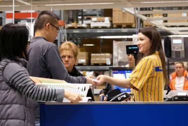 Sayaç IKEA mağazası Coquitlam Bc Kanada içinde kullanıma bir tarafı