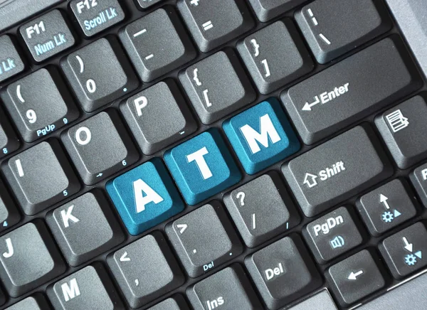 ATM-toets op keyboard — Stockfoto