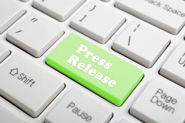 Press release key on keyboard — Stock Photo, Image