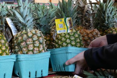 Bölüm ananas süpermarket içinde seçme insanlar üretmek