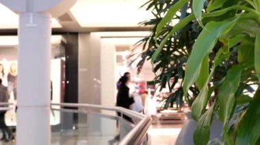 Burnaby alışveriş alışveriş merkezi içinde insanların Hareket Bulanıklığı 