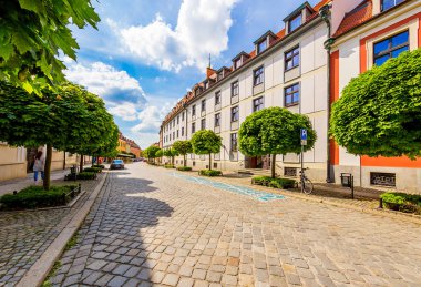 Wroclaw Polonya - 28 Haziran 2017: şehir panoraması, gezi