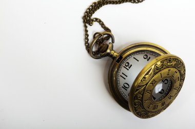 Hafif bir arka plan karşı cep saati