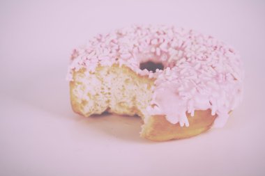 Buzlu halka açık renkli Vintage Retro filtre üzerinde.