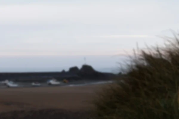 View from the sand dunes at first light Out of focus. — Stock Photo, Image