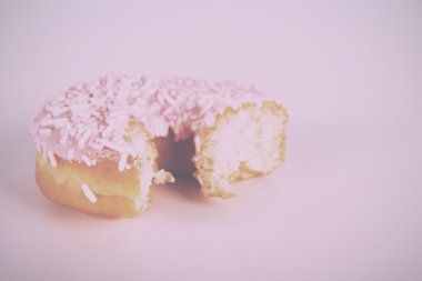 Buzlu halka açık renkli Vintage Retro filtre üzerinde.