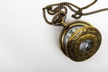 Hafif bir arka plan karşı cep saati