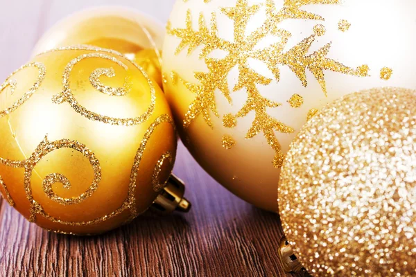 节日黄金圣诞装饰织物背景 — 图库照片