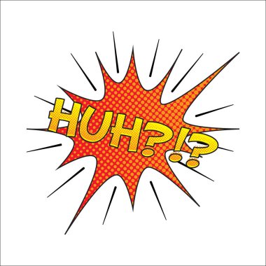 Renkli çizgi roman tarzı patlama vektör etkisi