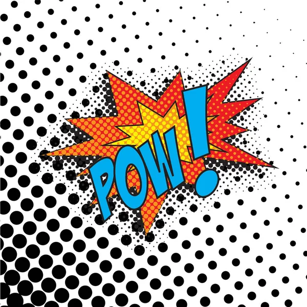 Colourful comic book style explosion vector effect — Stock Vector