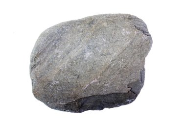 Beyaz bir arka plan karşı plaj çakıl