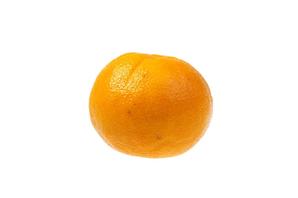 成熟的亮橙色，白色的背景上 — 图库照片