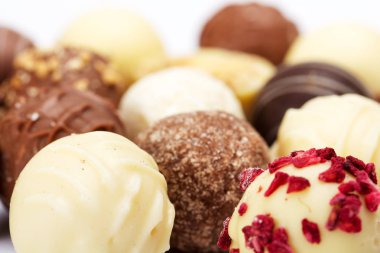 Lezzetli çikolata bir seçim yakın çekim