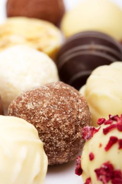 Lezzetli çikolata bir seçim yakın çekim