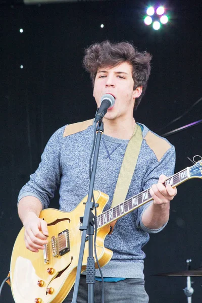 High Wycombe, İngiltere'de 1 Nisan 2017: sanatçılar sahnede fre