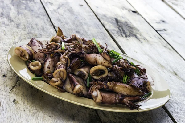 Fried sweet Squid — Stock Photo, Image