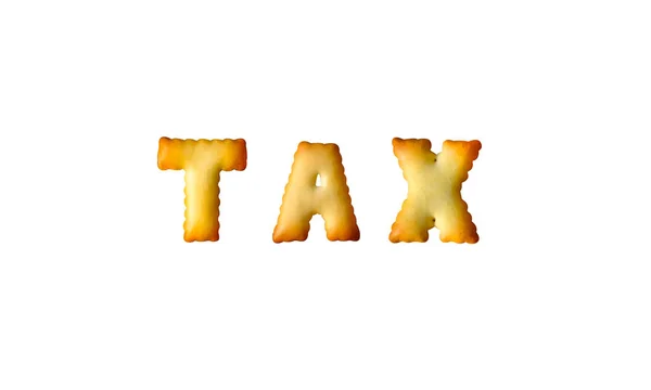 Tax Word Isolated White — Stock Photo, Image