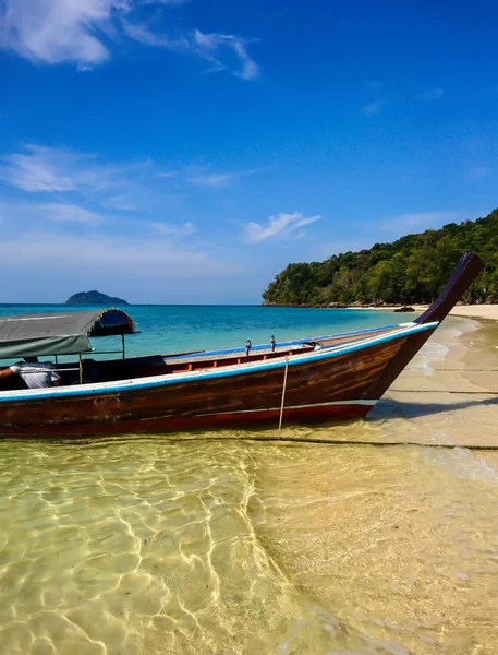 Bateau Koh Bulone Île Plage Satun Thaïlande — Photo